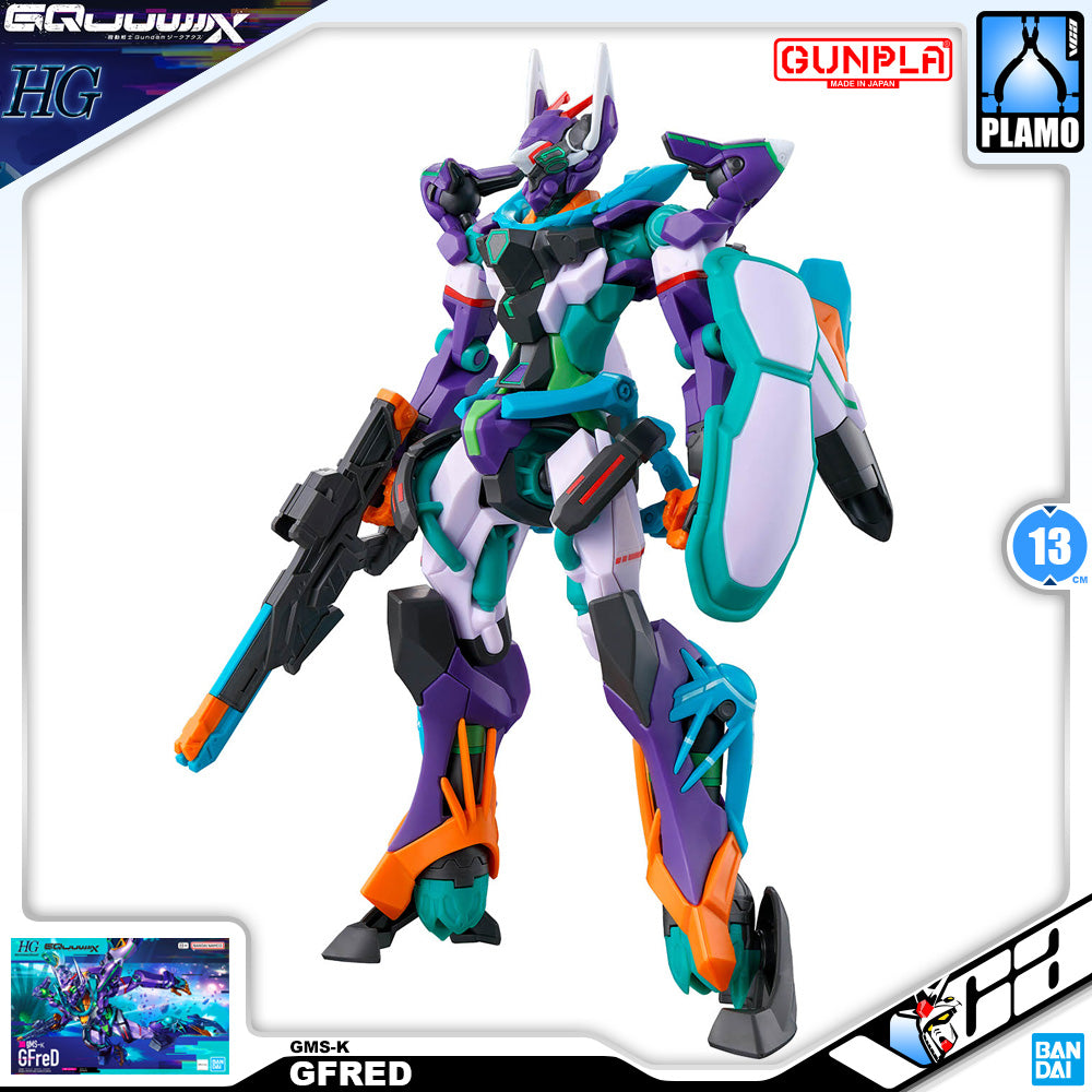 Bandai Namco Gunpla High Grade HG GQuuuuuuX GFred Action Figure Model Toy Kit VCA Gundam Singapore