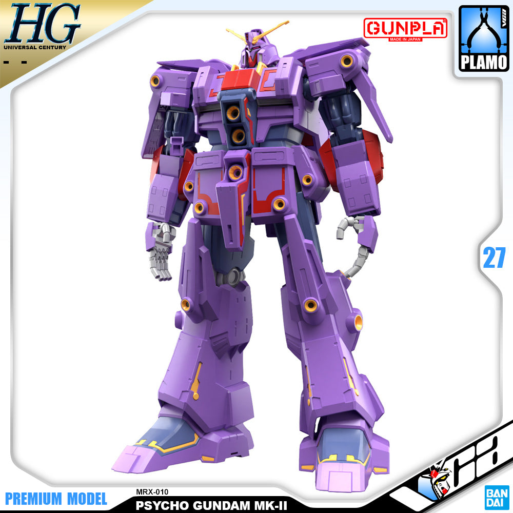 Bandai Gunpla High Grade Universal Century HG Psycho Gundam MK-II Plastic Model Action Figure Toy Kit VCA Singapore