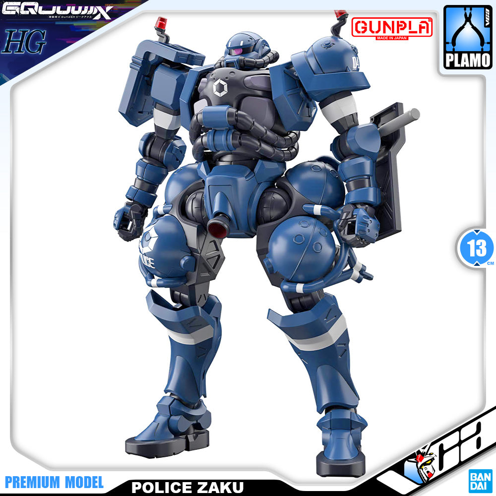 Bandai Namco Gunpla High Grade HG GQuuuuuuX Police Zaku Action Figure Model Toy Kit VCA Gundam Singapore