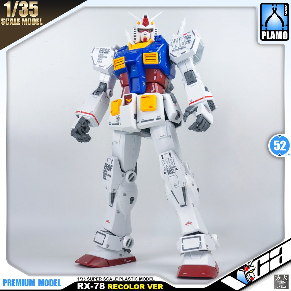 1/35 Big Large Scale RX-78-2 Gundam Re-color Ver Plastic Model Action Toy Kit VCA Singapore