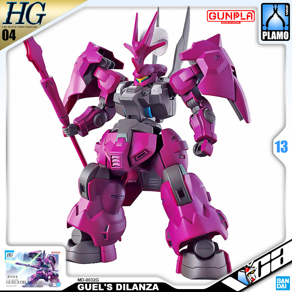 Bandai Gunpla High Grade The Witch From Mercury 1/144 HG Guel's Dilanza Plastic Model Action Toy VCA Gundam Singapore