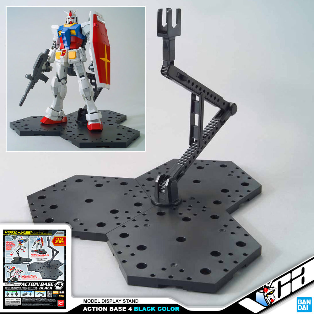 Bandai Display Stand ACTION BASE 4 Black – VCA Gundam Singapore