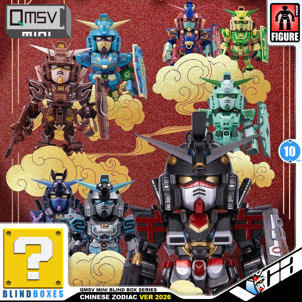 Bandai Namco QMSV mini Chinese Zodiac Gundam Version 2026 Desktop Action Figure Toy VCA Singapore