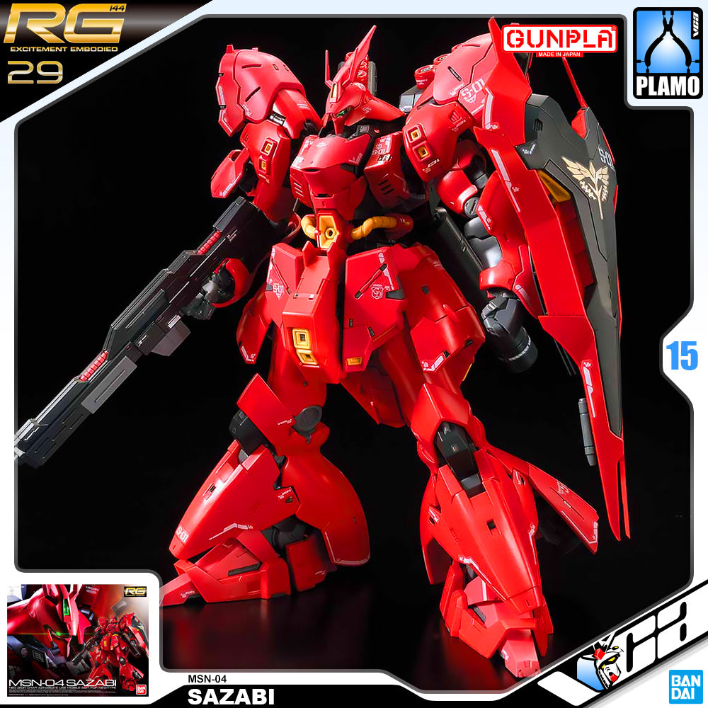 Bandai Gunpla Real Grade 1/144 RG MSN-04 SAZABI Plastic Model Kit Toy VCA Gundam Singapore