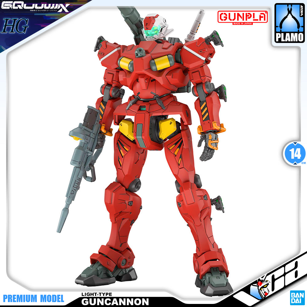 Bandai Namco Gunpla High Grade HG GQuuuuuuX Light-Type GunCannon Action Figure Model Toy Kit VCA Gundam Singapore