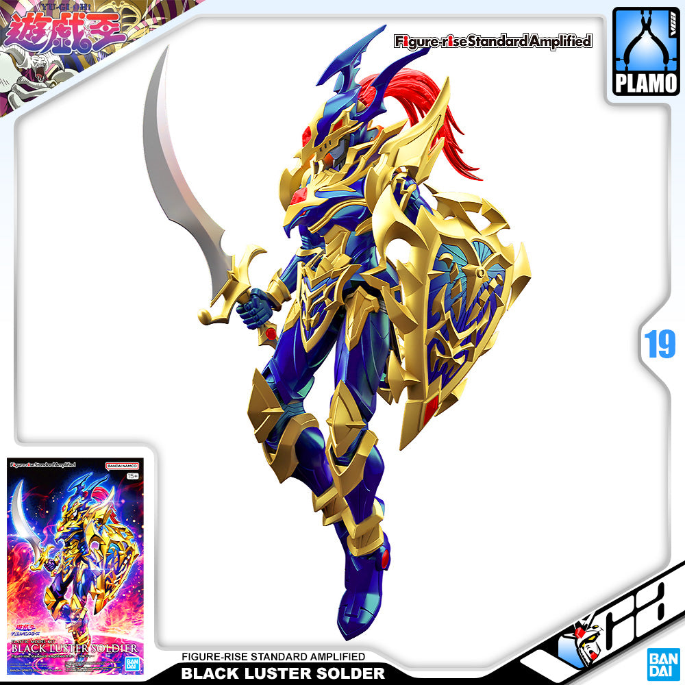 Bandai Figure-rise Standard Amplified Black Luster Soldier Yu-Gi-Oh! Plastic Model Action Figure Toy Kit VCA Gundam Singapore