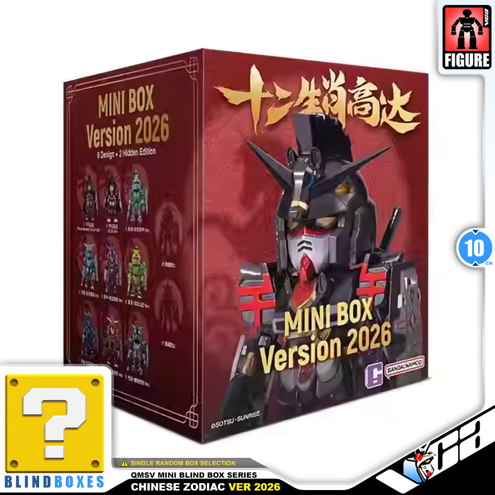 Bandai Namco QMSV mini Chinese Zodiac Gundam Version 2026 Desktop Action Figure Toy VCA Singapore