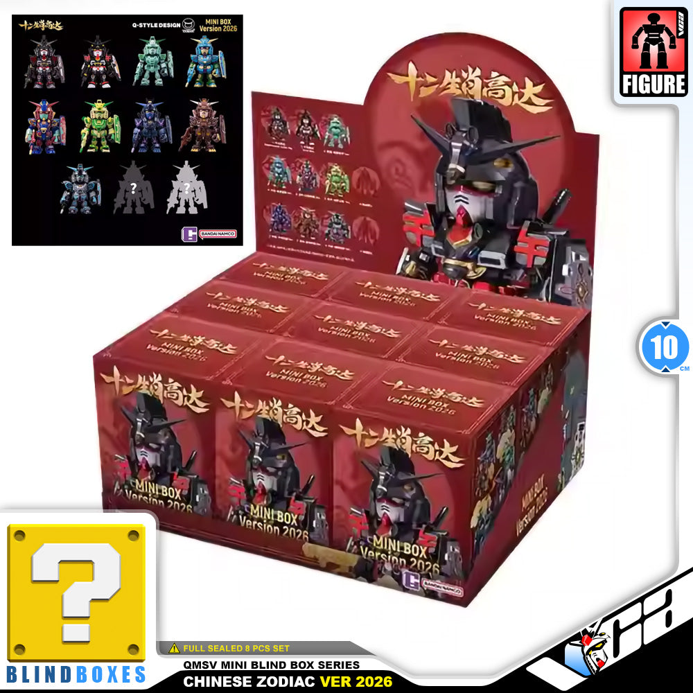 Bandai Namco QMSV mini Chinese Zodiac Gundam Version 2026 Desktop Action Figure Toy VCA Singapore