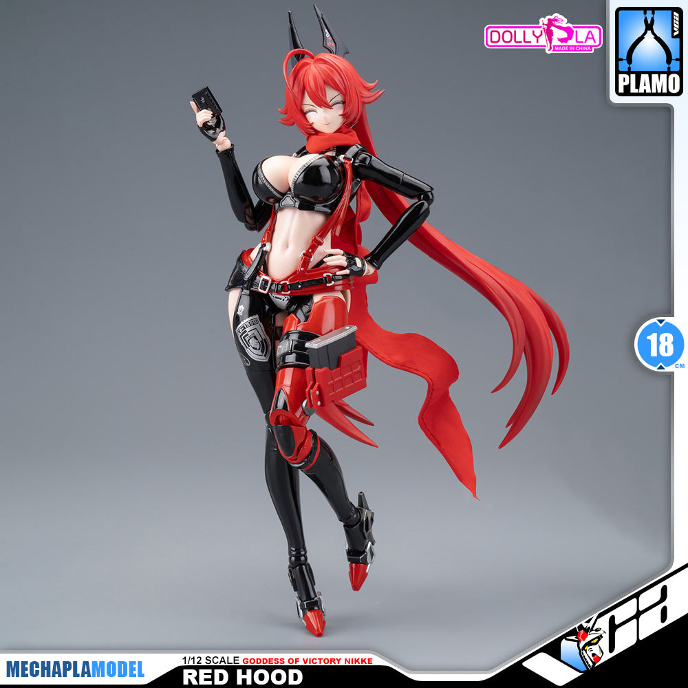 Hemoxian 和模线 Nikke Goddess of Victory Red Hood DollyPla Charapla Armor Girl Character Action Figure Model Toy Kit VCA Gundam Singapore