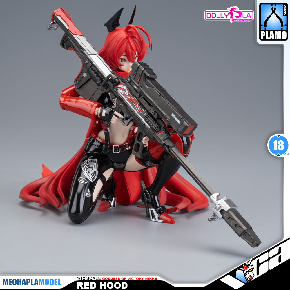 Hemoxian 和模线 Nikke Goddess of Victory Red Hood DollyPla Charapla Armor Girl Character Action Figure Model Toy Kit VCA Gundam Singapore