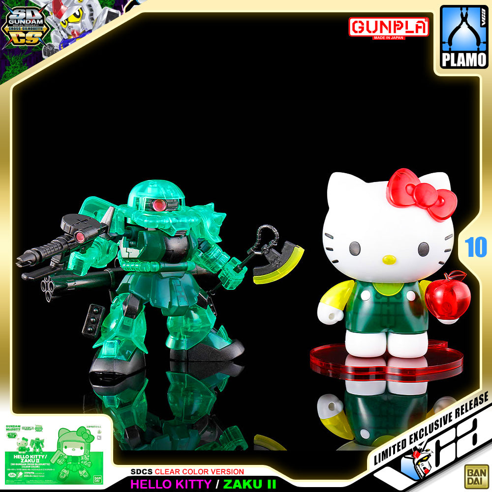 SDCS HELLO KITTY MS-06 ZAKU II (CLEAR COLOR)