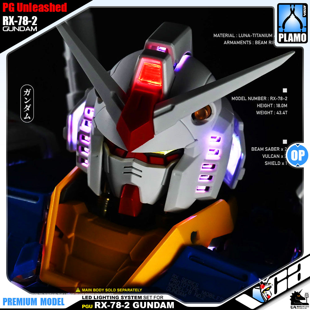 UA LED Lighting System Set for Perfect Grade PG Unleashed RX-78-2 Gundam Action Figure Model Toy VCA Singapore