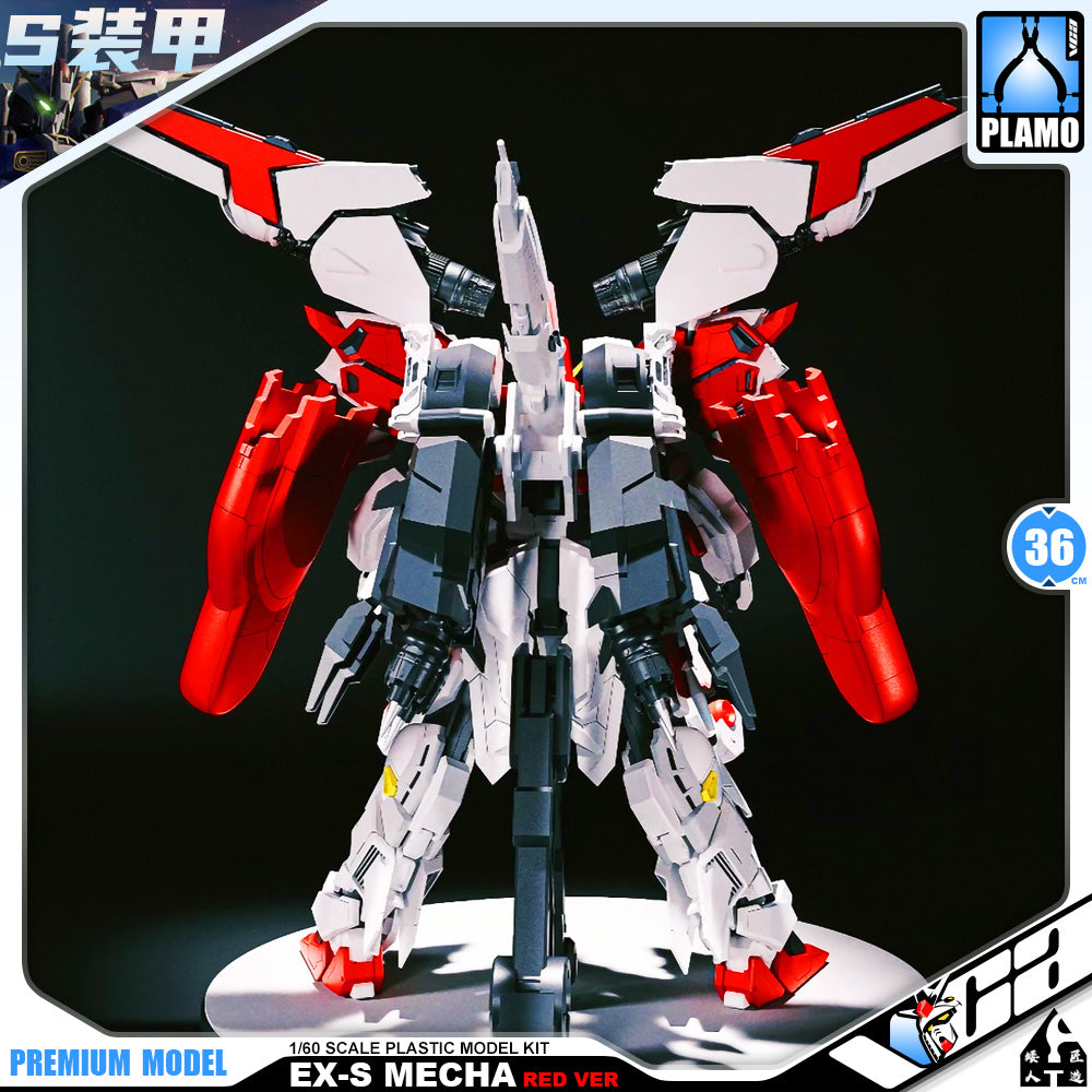 Dwarf Workshop 矮人匠造 1/60 Scale EX-S Mecha Red Ver Gundam Metal Structure Build Perfect Grade PG Action Figure Model Kit VCA Singapore