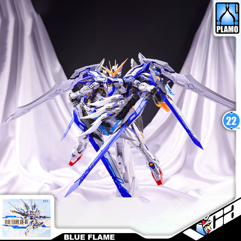 ZZA Model CH-01 Blue Flame 人形机甲-蓝焰 Metal Build Structure Action Figure Toy Kit VCA Wing Gundam Singapore