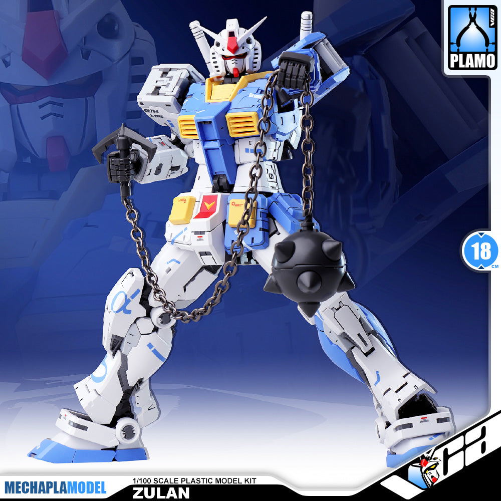 Fat Cat 胖虎模型 Zulan 祖蓝 RX-78-2 1/100 Master Real Grade RG MG Action Figure Toy Kit VCA Gundam Singapore