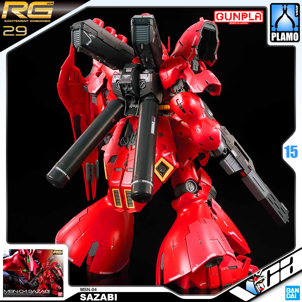 Bandai Gunpla Real Grade 1/144 RG MSN-04 SAZABI Plastic Model Kit Toy VCA Gundam Singapore