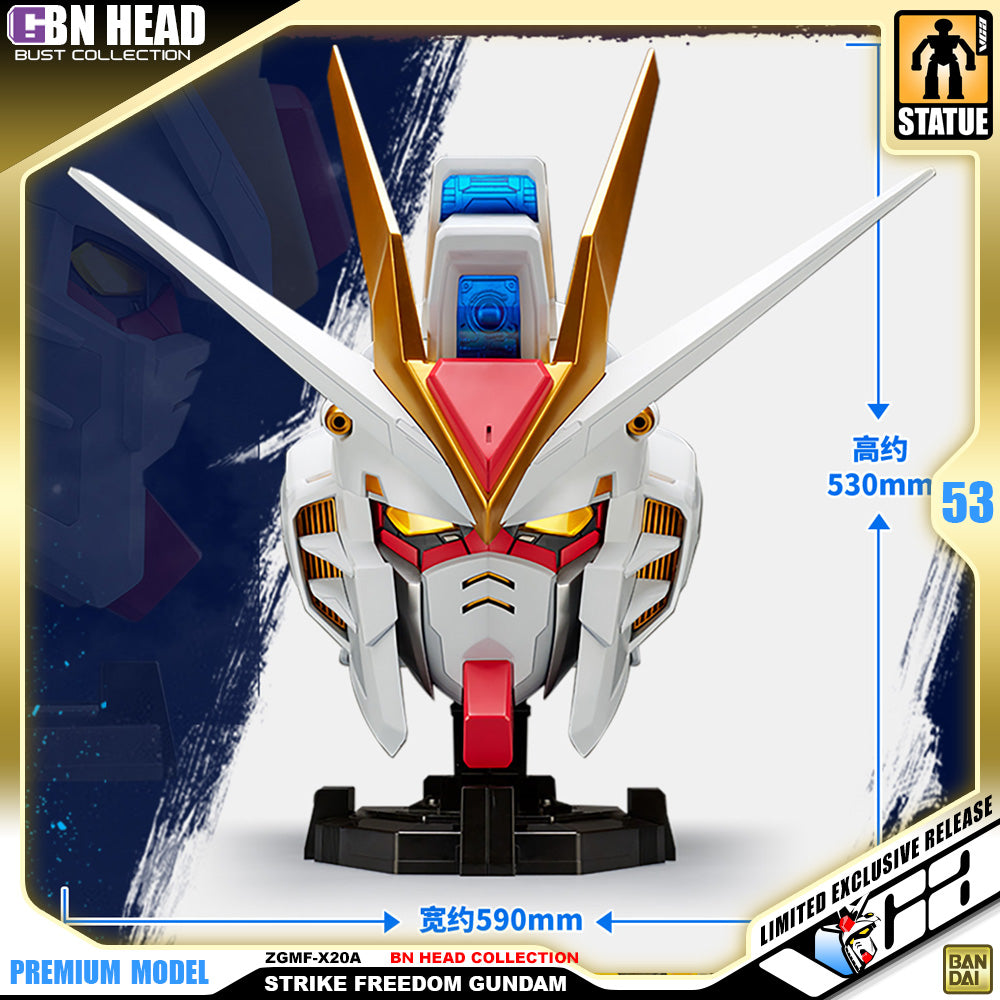 Bandai Namco BN Head Collection ZGMF-X20A Strike Freedom Gundam Big Bust Figure Statue