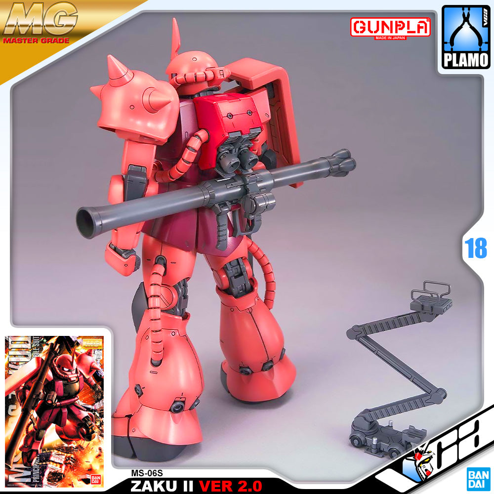 Bandai Gunpla Master Grade 1/100 MG MS-06S ZAKU II Ver 2.0 Plastic Model Toy VCA Gundam Singapore