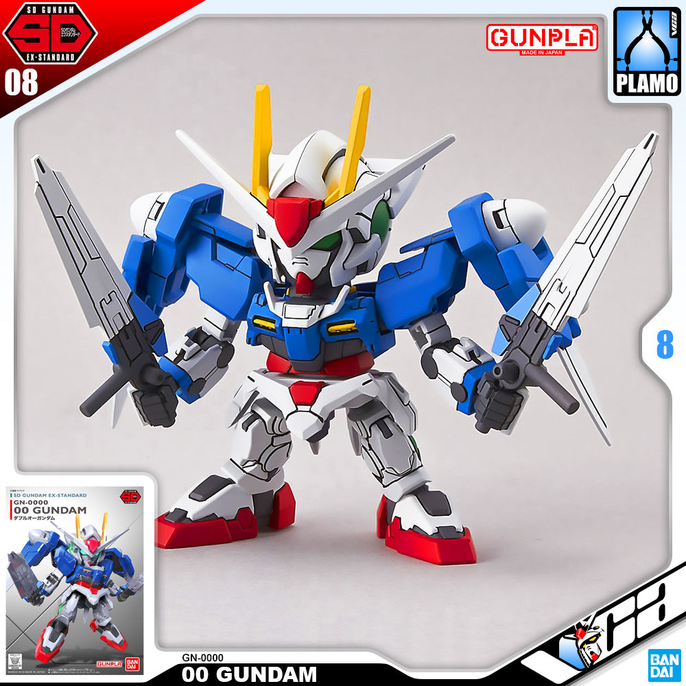 Bandai Gunpla SD Ex Standard SDEX 00 Gundam Plastic Model Action Kit Toy VCA Singapore