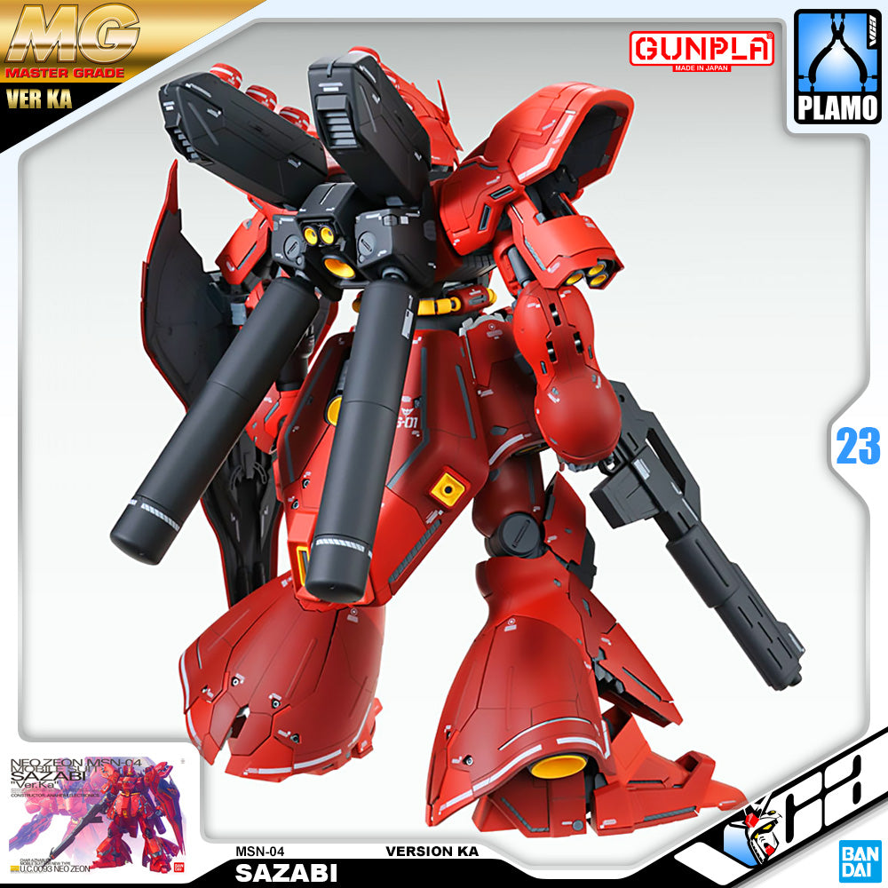 Bandai Gunpla Master Grade 1/100 MG Sazabi Ver Ka Plastic Model Toy VCA Gundam Singapore