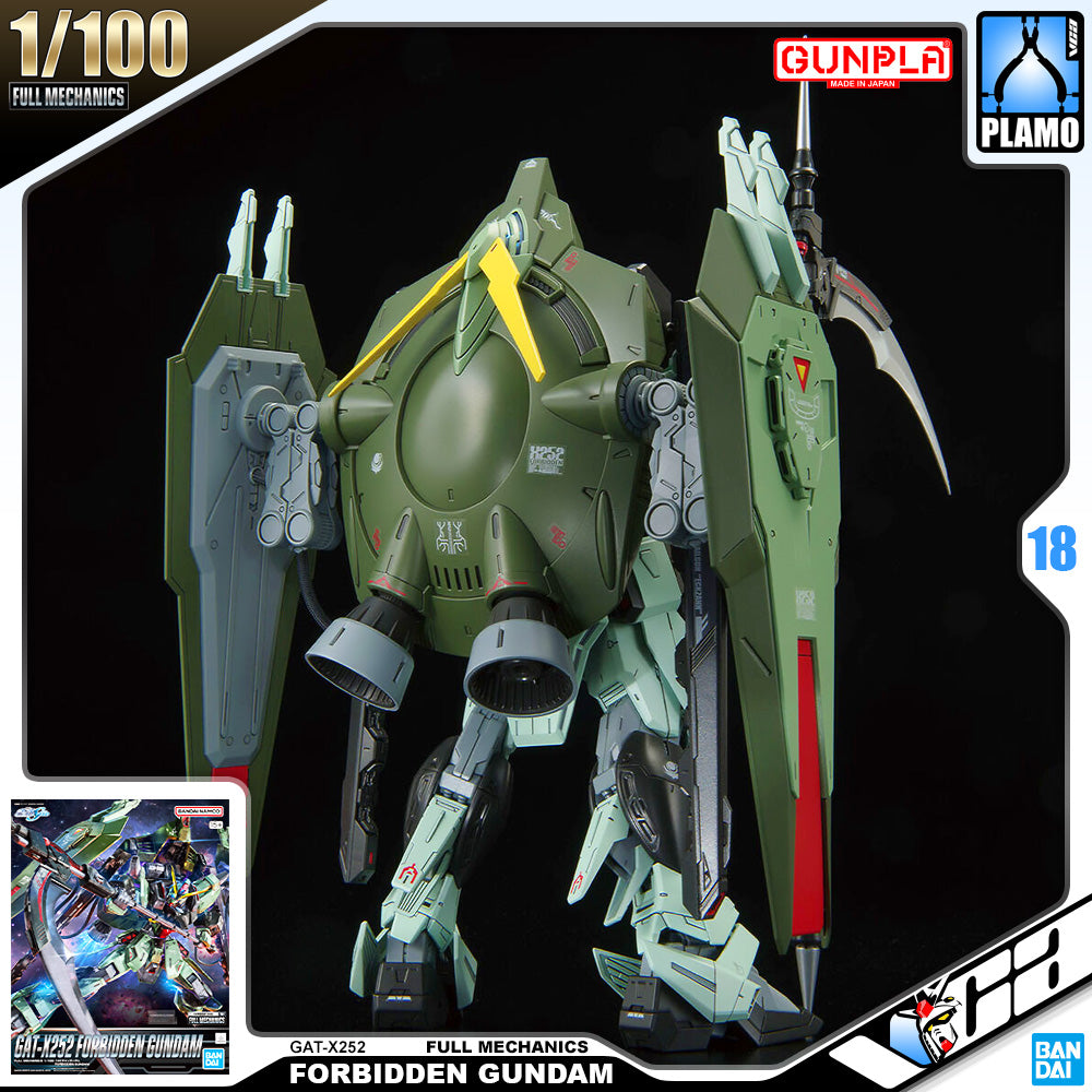 Bandai Full Mechanics 1/100 Scale Forbidden Gundam Plastic Model Action Toy VCA Singapore