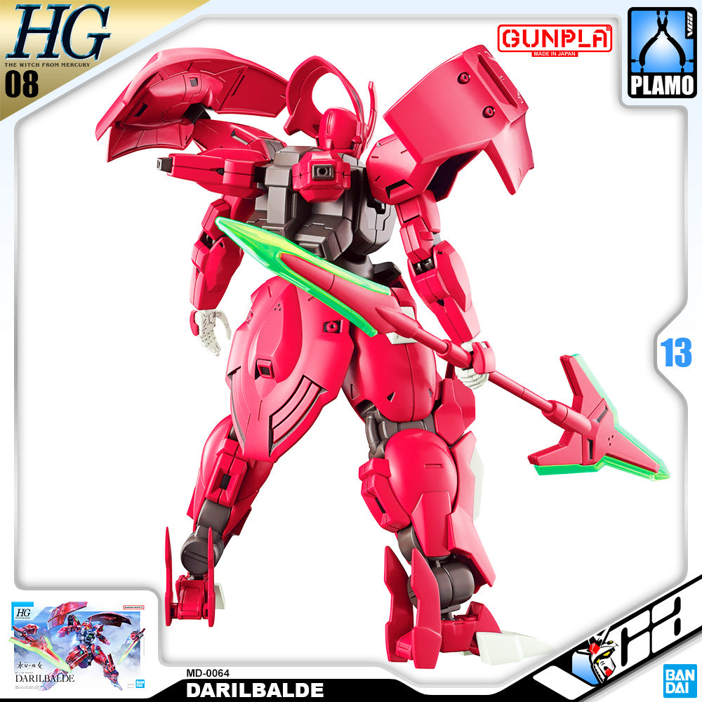 Bandai Gunpla High Grade The Witch From Mercury 1/144 HG MD-0064 Darilbalde Plastic Model Action Toy VCA Gundam Singapore