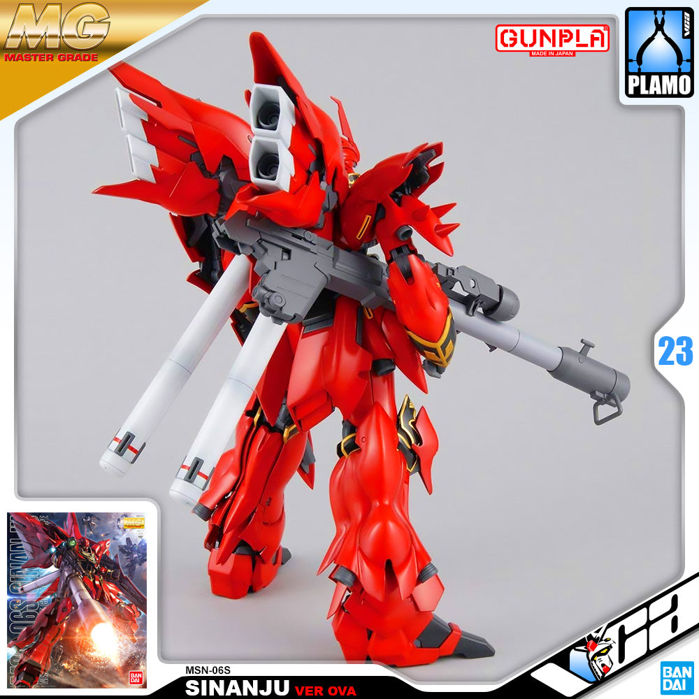 Bandai Gunpla Master Grade 1/100 MG MSN-06S SINANJU Ver OVA Plastic Model Toy VCA Gundam Singapore