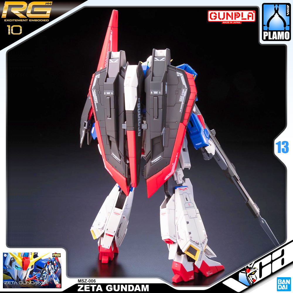 Bandai Gunpla Real Grade MSZ-006 Zeta Gundam Action Figure Toy Model Kit VCA Singapore