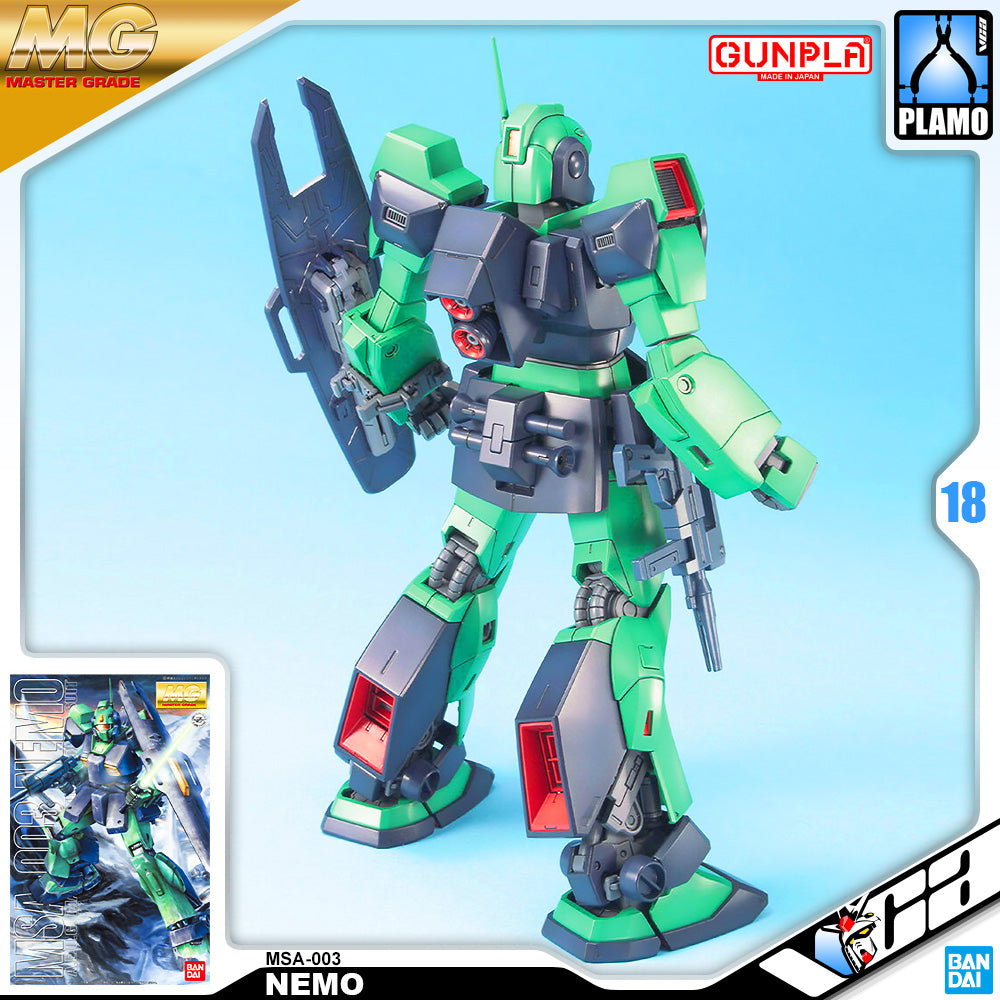 Bandai Gunpla Master Grade 1/100 MG MSA-003 NEMO Plastic Model Toy VCA Gundam Singapore