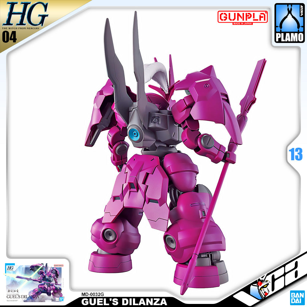 Bandai Gunpla High Grade The Witch From Mercury 1/144 HG Guel's Dilanza Plastic Model Action Toy VCA Gundam Singapore