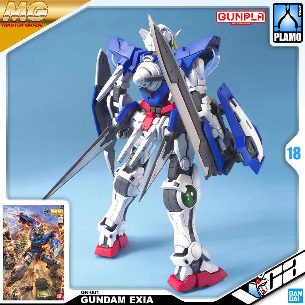 Bandai Gunpla Master Grade MG 1/100 GN-001 Gundam Exia Action Figure Model Toy VCA Singapore