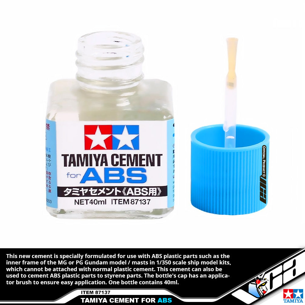 Tamiya Model Glue Flow Seam Glue ABS Cement Gundam Plastic Model