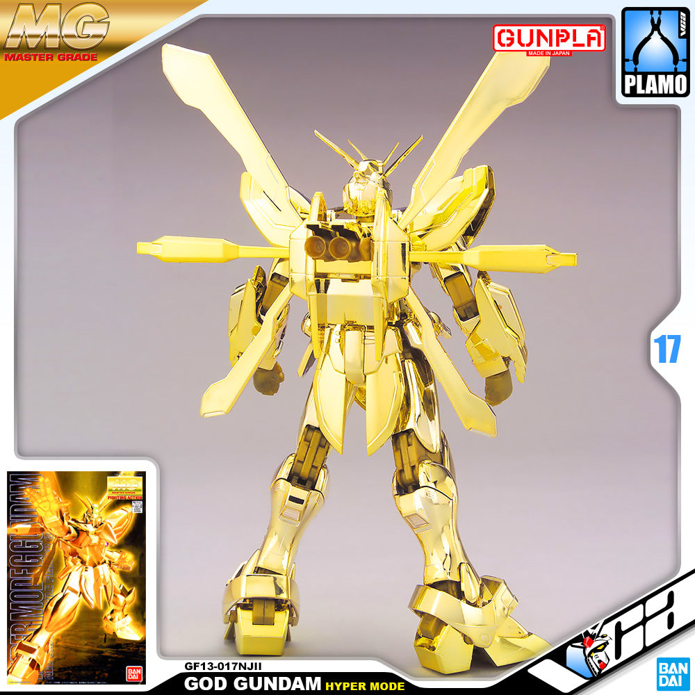 Bandai Gunpla Master Grade 1/100 MG G GOD GUNDAM Hyper Mode Gold Coating Plastic Model Kit Toy VCA Singapore