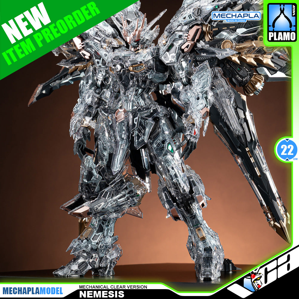 Infinite Dimension 无限新星 In Era+ RMD Nemesis 复仇女神 机械透明 Mechanical Clear Version Master Grade MG Plastic Model Action Figure Toy Kit VCA Gundam Singapore