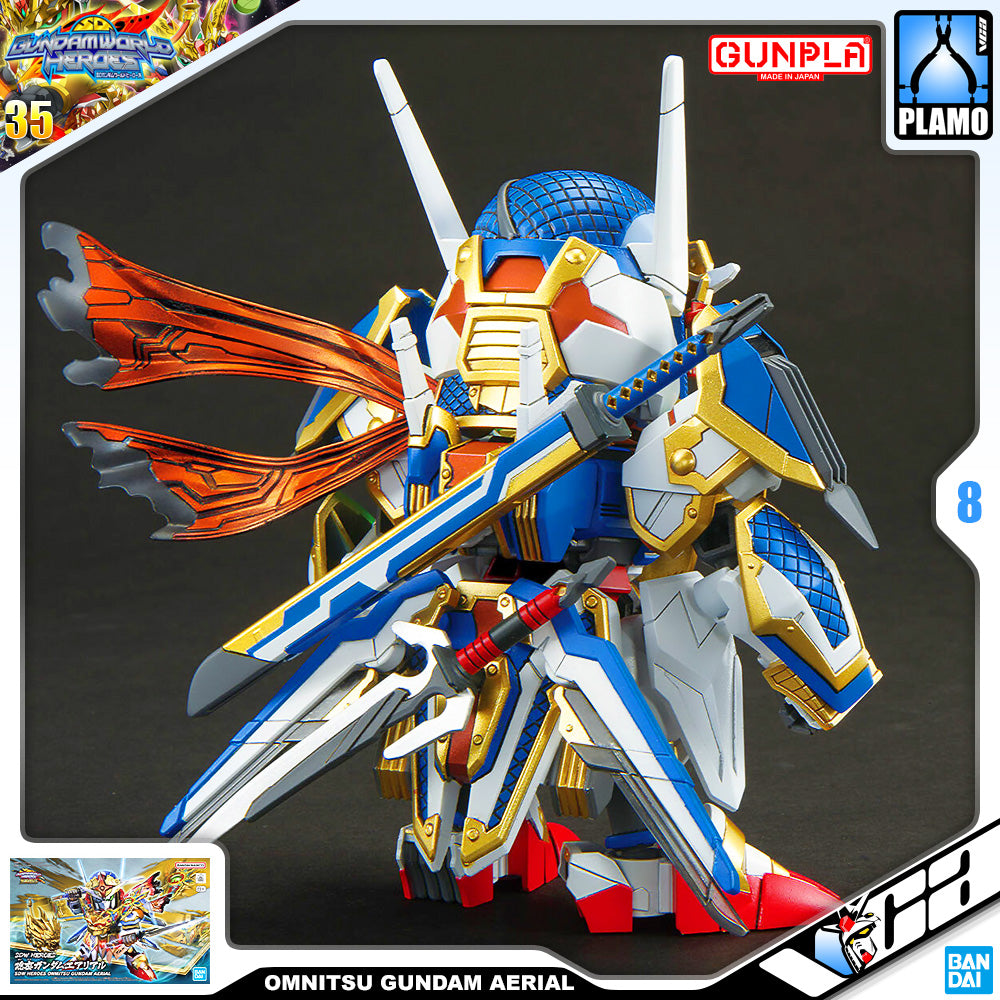 Bandai Gunpla SD World Heroes SDW Onmitsu Gundam Aerial Cute Plastic Model Action Toy VCA Singapore