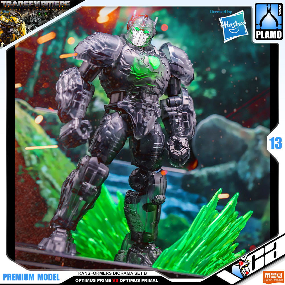 Bloks Buluke Transformers Diorama Set B Optimus Prime vs Optimus Primal Plastic Model Action Toy VCA Gundam Singapore