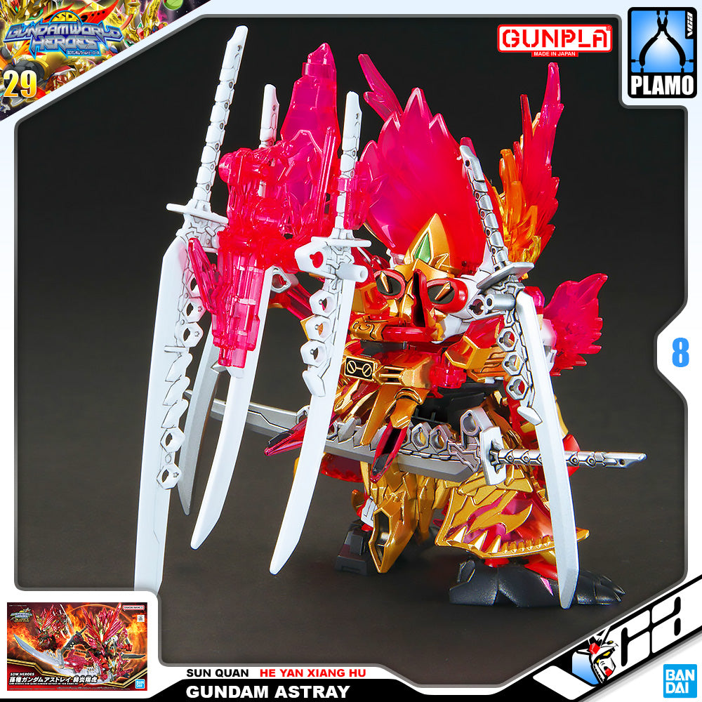Bandai SD World Heroes SDW SUN QUAN GUNDAM ASTRAY HE YAN XIANG HU Plastic Model Toy VCA Singapore