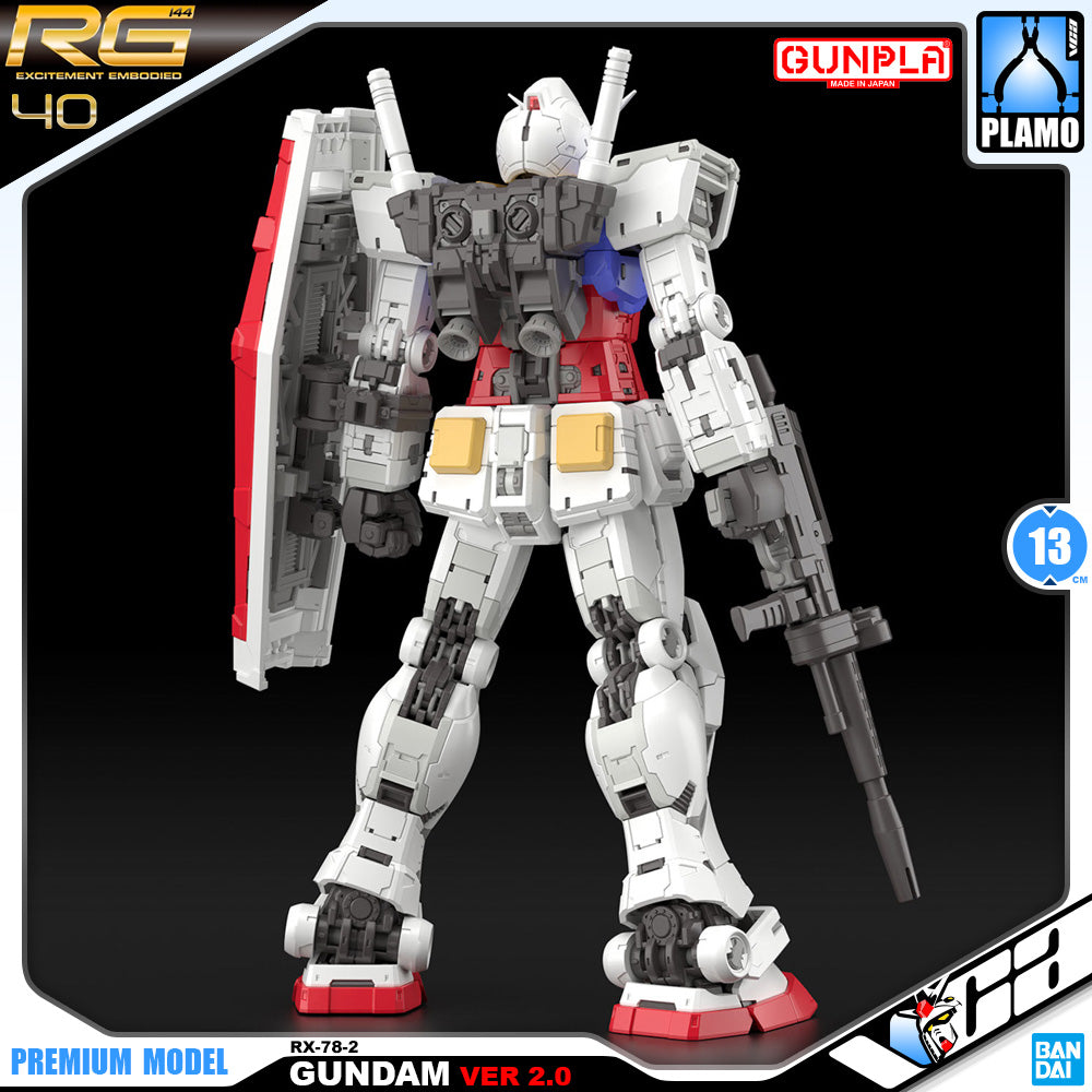 Bandai Gunpla Real Grade 1/144 RG RX-78-2 Gundam Ver 2.0 Plastic Model Action Figure Toy VCA Singapore