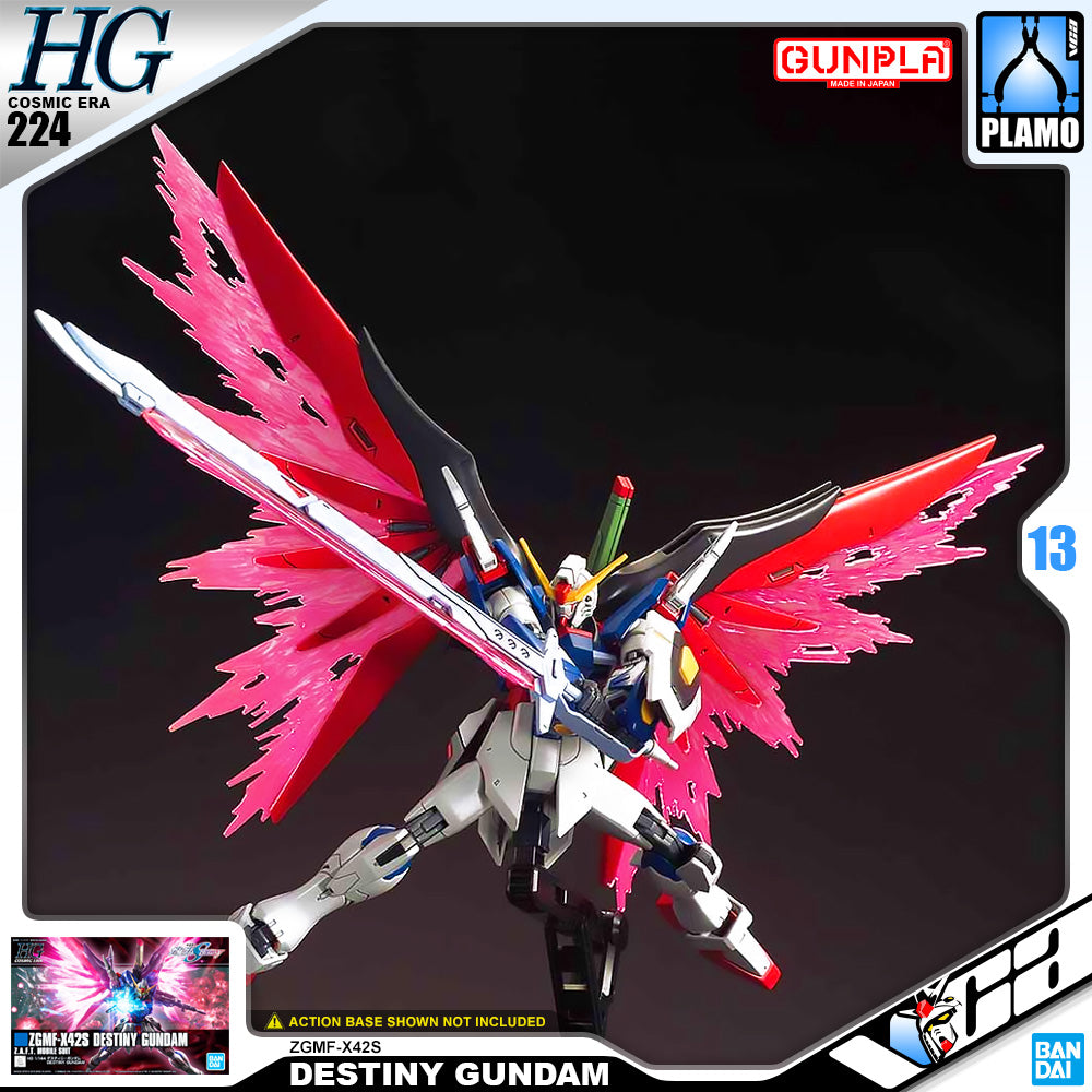 Bandai Gunpla High Grade Cosmic Era HGCE 1/144 HG Destiny Gundam Plastic Model Toy VCA Singapore