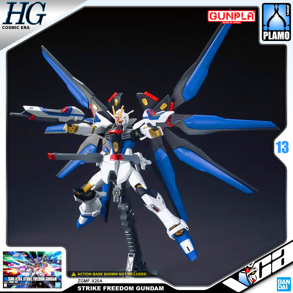 Bandai Gunpla High Grade Cosmic Era HGCE 1/144 Strike Freedom Gundam Action Figure Model Toy Kit VCA Singapore