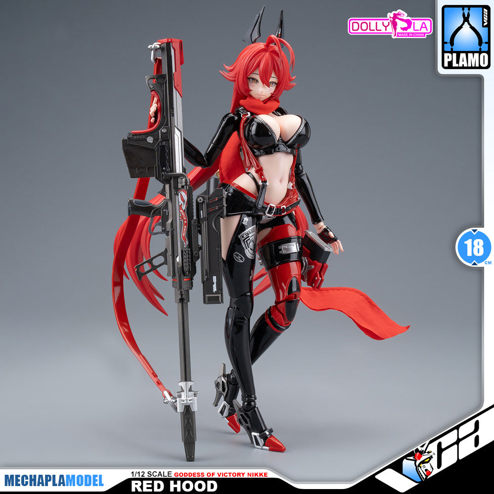 Hemoxian 和模线 Nikke Goddess of Victory Red Hood DollyPla Charapla Armor Girl Character Action Figure Model Toy Kit VCA Gundam Singapore