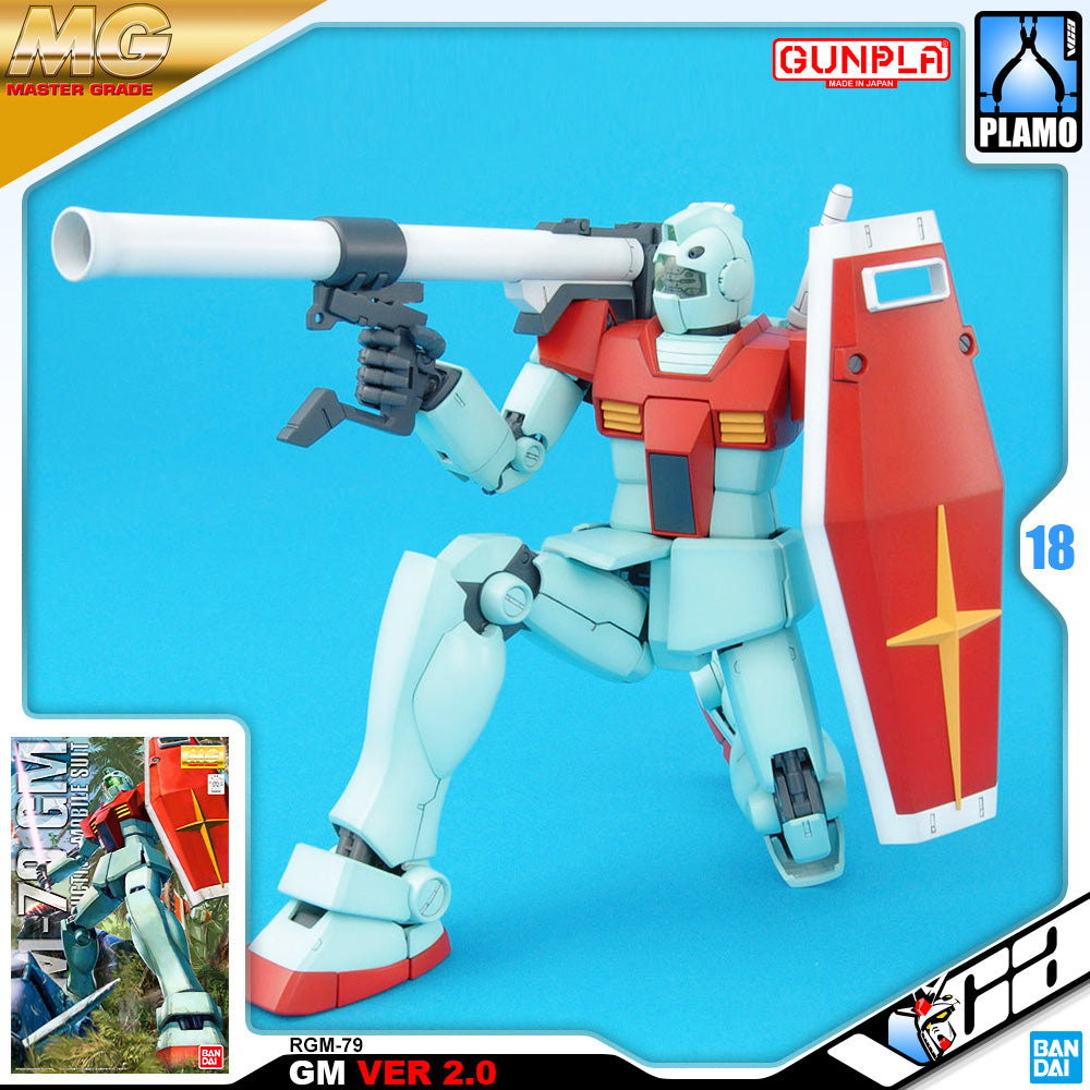 Bandai Master Grade 1/100 MG RGM-79 GM VER 2.0 Plastic Model Toy VCA Gundam Singapore