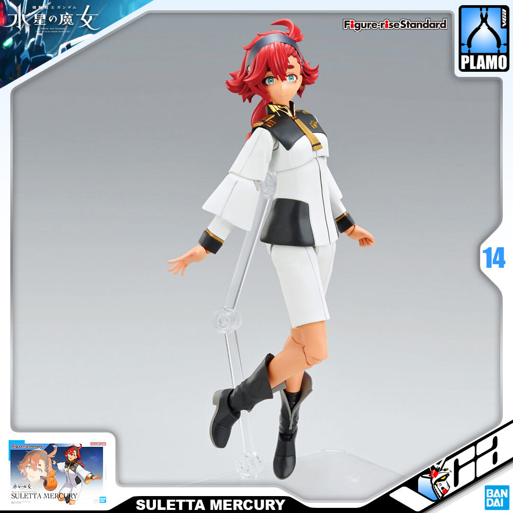 Bandai Figure-Rise Standard Suletta Mercury Girl Character Plastic Model Action Toy VCA Gundam Singapore