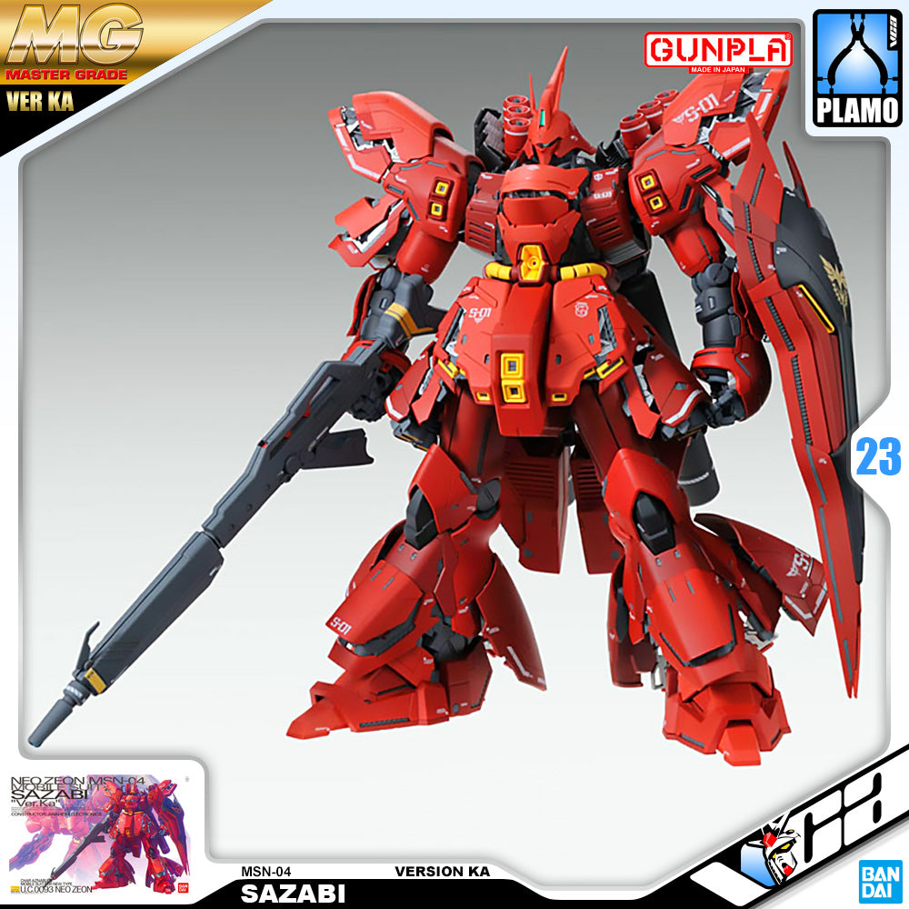 Bandai Gunpla Master Grade 1/100 MG Sazabi Ver Ka Plastic Model Toy VCA Gundam Singapore