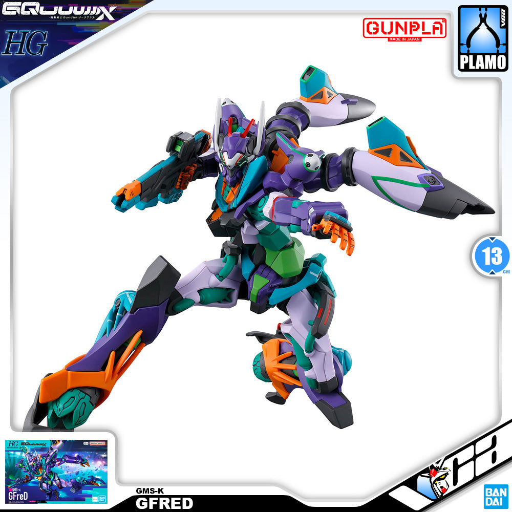 Bandai Namco Gunpla High Grade HG GQuuuuuuX GFred Action Figure Model Toy Kit VCA Gundam Singapore