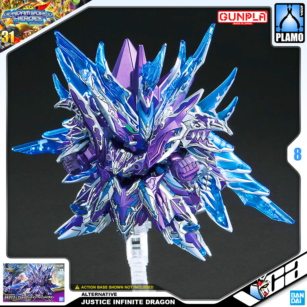 Bandai Gunpla SD Gundam World Heroes Alternative Justice Infinite Dragon Plastic Model Toy VCA Singapore