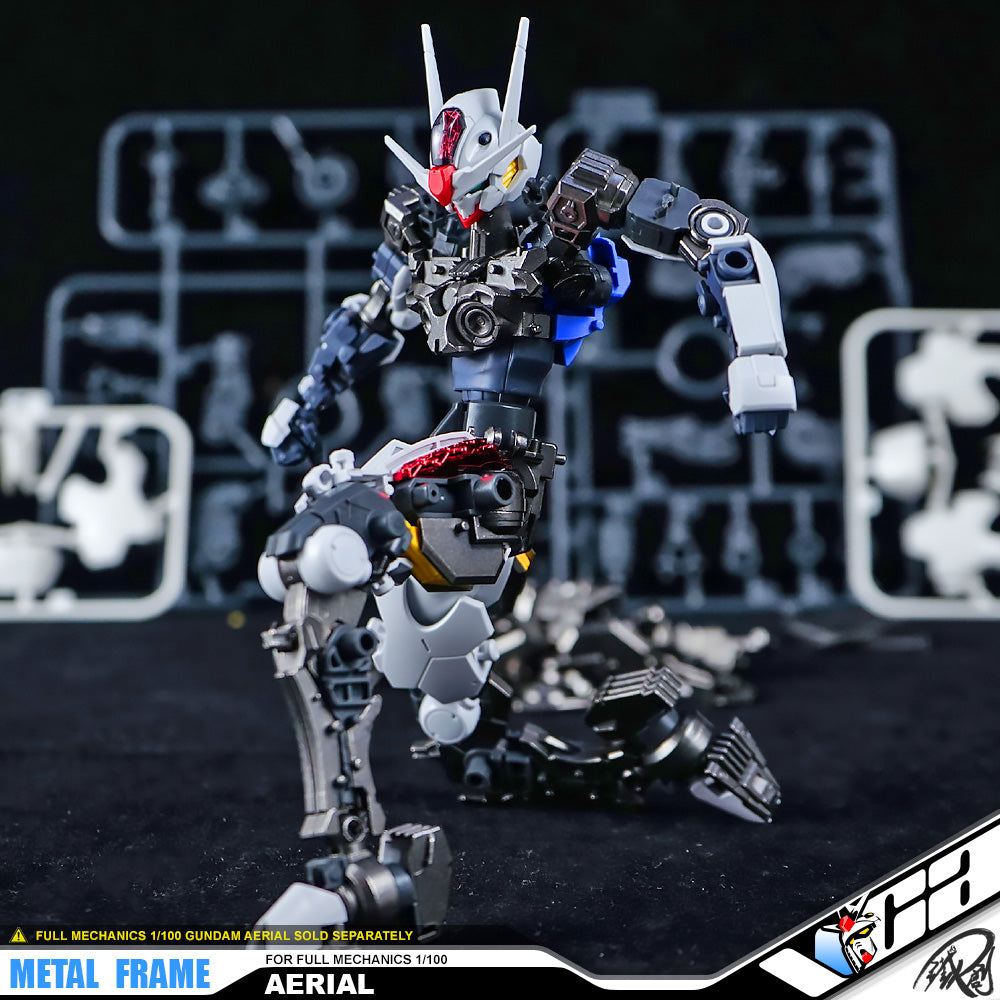 Iron Toys 铁创模型 Metal Structure Inner Frame Parts for Full Mechanics 1/100 FM Gundam Aerial Upgrade Parts VCA Singapore