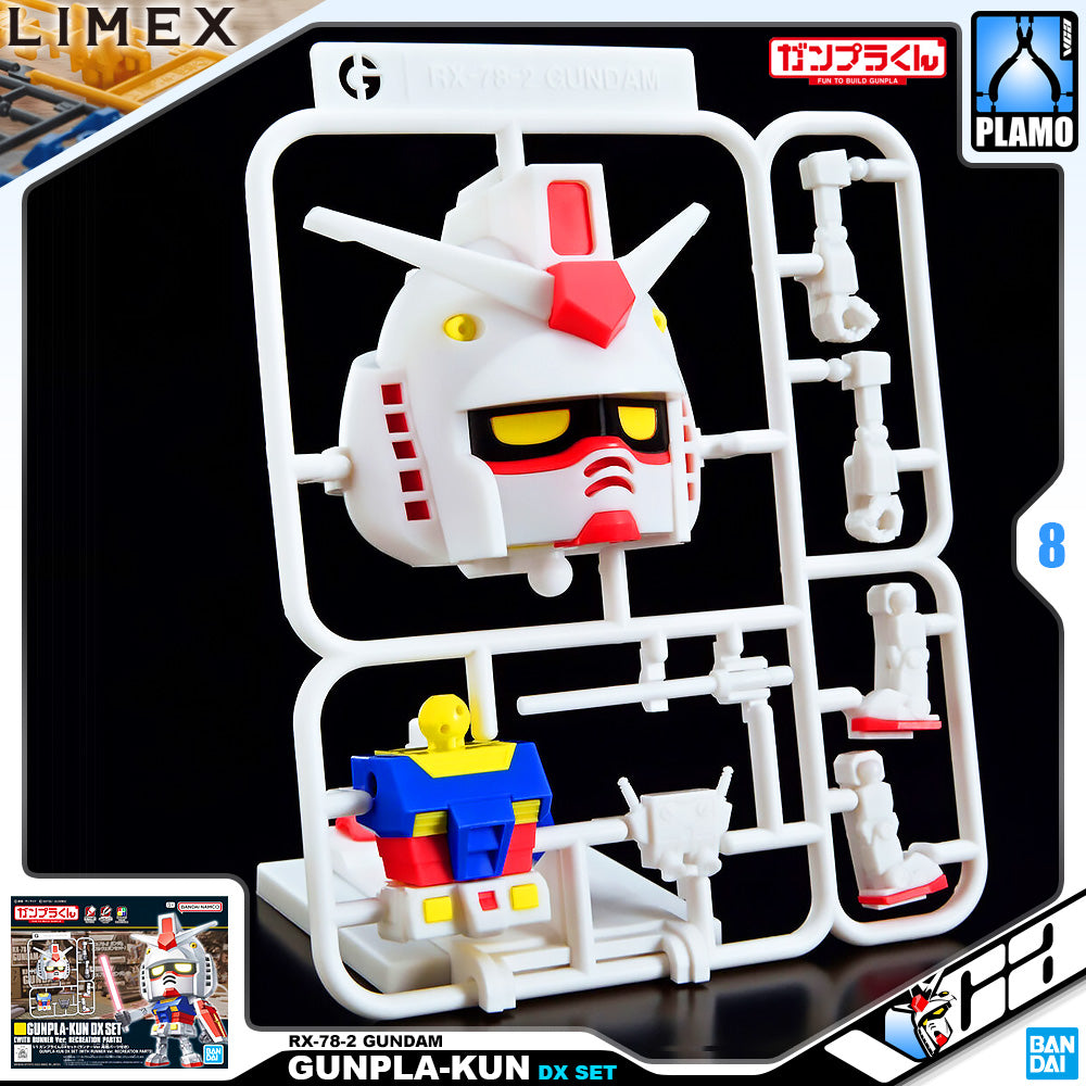 Bandai Gunpla-Kun DX Set RX-78-2 Gundam With Runner Ver. Recreation Parts VCA Singapore