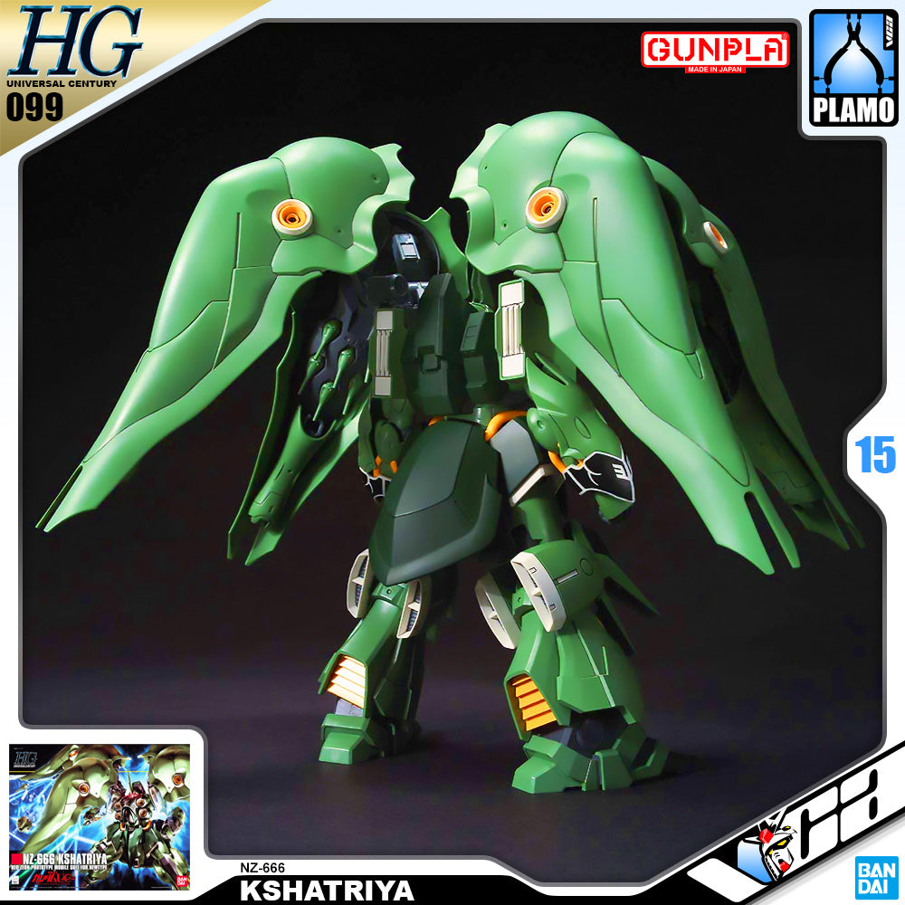 Bandai Gunpla High Grade Universal Century HGUC 1/144 HG NZ-666 Kshatriya Plastic Model Action Toy VCA Gundam Singapore