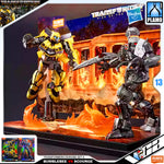 Bloks 布鲁可 Transformers Rise of the Beasts Bumblebee vs Scourge Diorama Set A Plastic Model Toy VCA Gundam Singapore